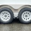 2024 E-Z Hauler 7ft x 24ft Aluminium 4-Place ATV Trailer with Rear Canopy