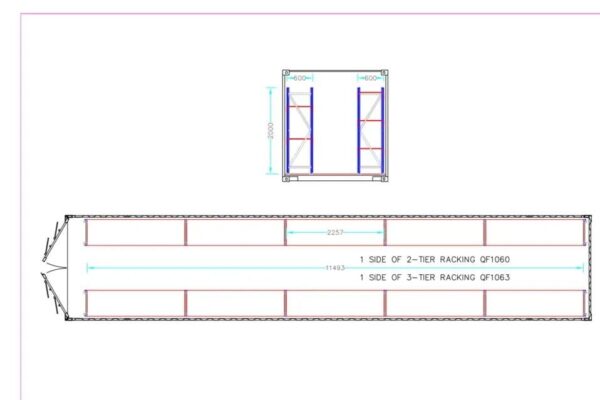 619262efa210-1.jpg Heavy Duty Adjustable Three Tier Container Racking – 5 Bays