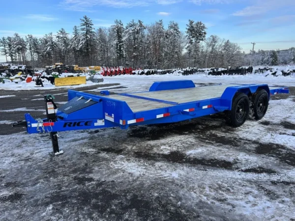 2024 Rice 7ft x 20ft Partial Tilt Deck Plant Trailer – 6.4t with Spare Mount