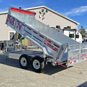 2024 N&N 7ft x 14ft Galvanised Hydraulic Tipper Trailer – 6.4t with Tarp Kit