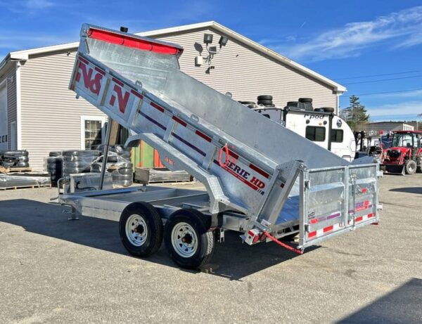 2024 N&N 7ft x 14ft Galvanised Hydraulic Tipper Trailer – 6.4t with Tarp Kit